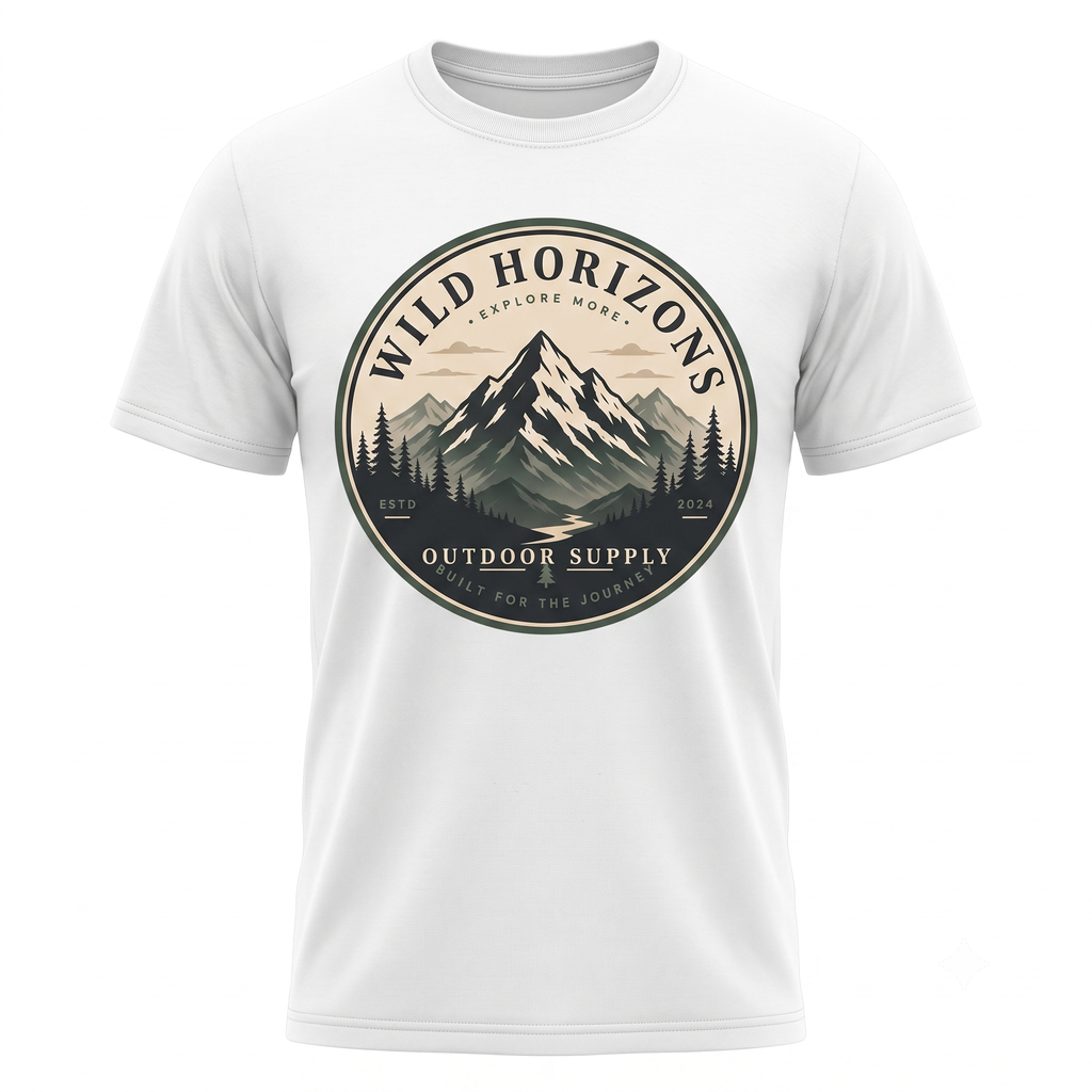 Mountain Explorer Graphic T-Shirt | Unisex Gildan 5000 Hiking Tee