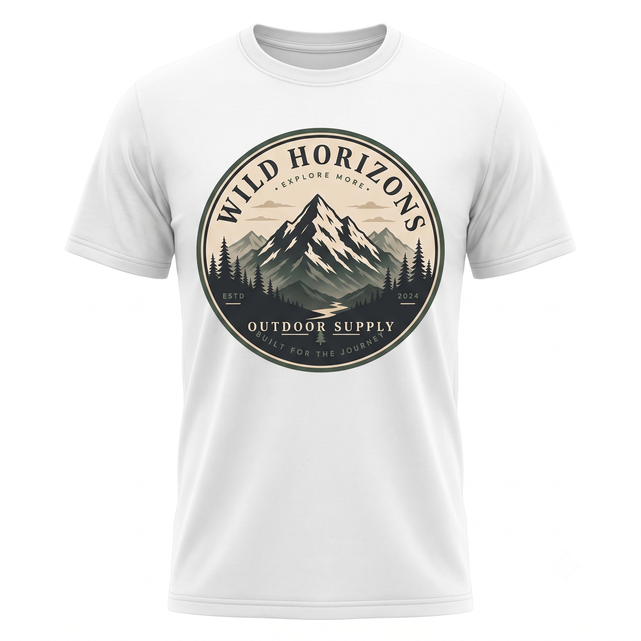 Mountain Explorer Graphic T-Shirt | Unisex Gildan 5000 Hiking Tee