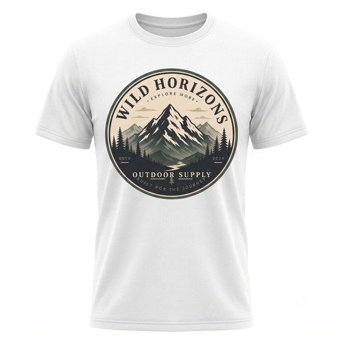 Mountain Explorer Graphic T-Shirt | Unisex Gildan 5000 Hiking Tee